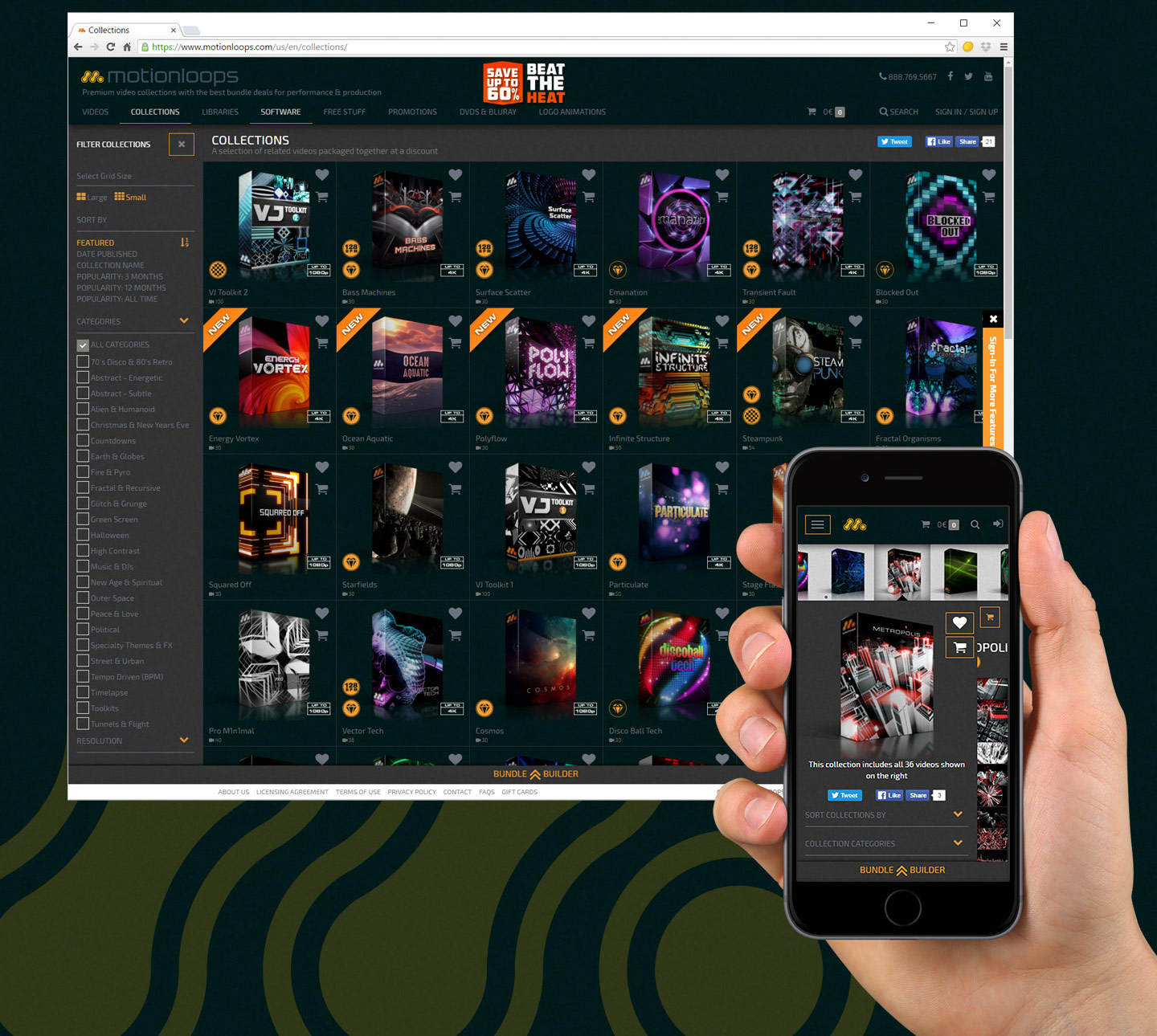 MotionLoops 2k15 Website presentation