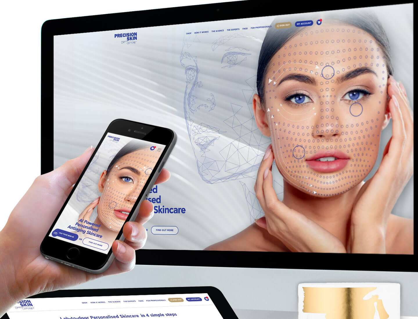 Precision Skin Website Presentation